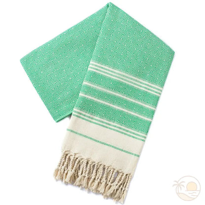serviette plage fouta vert