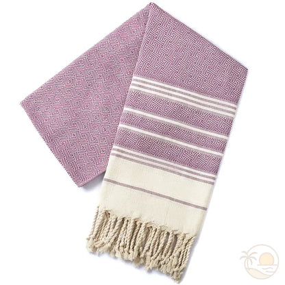 serviette plage fouta violet