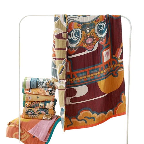 serviettes de plage en coton suspendues 2