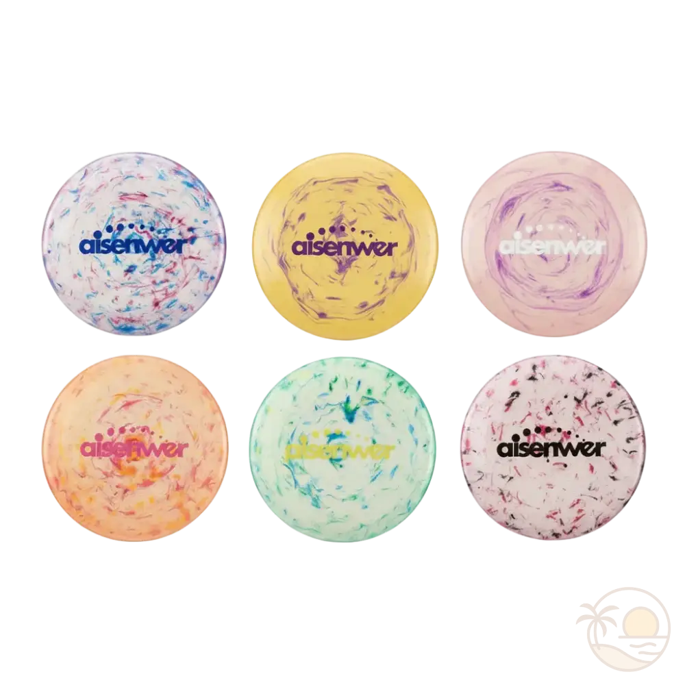 sport frisbee bleu jaune rose orange vert noir