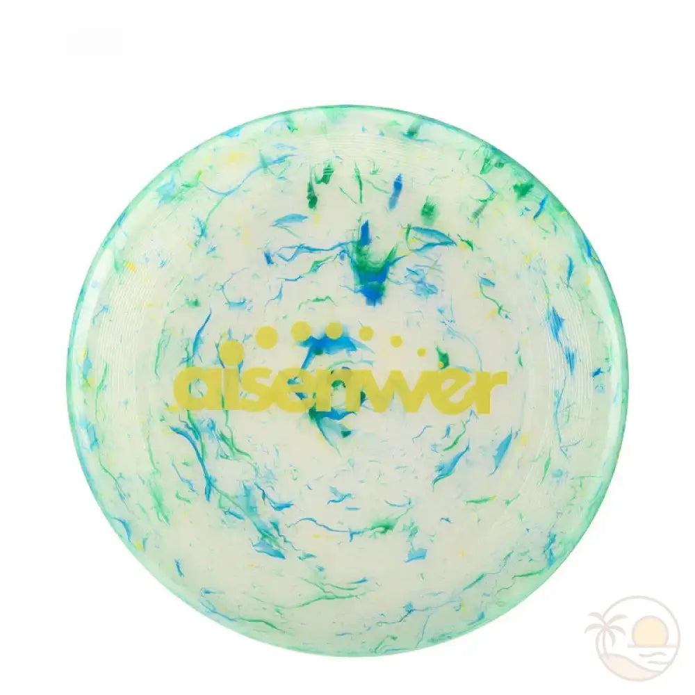 sport frisbee vert et jaune