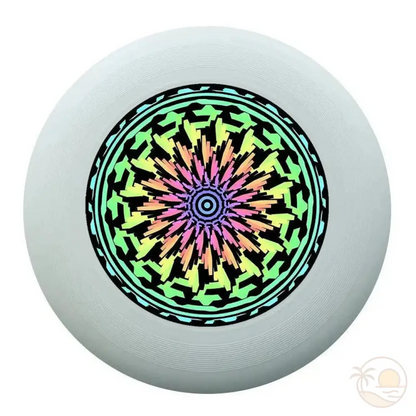 sport ultimate frisbee mandala feuilles multicolores
