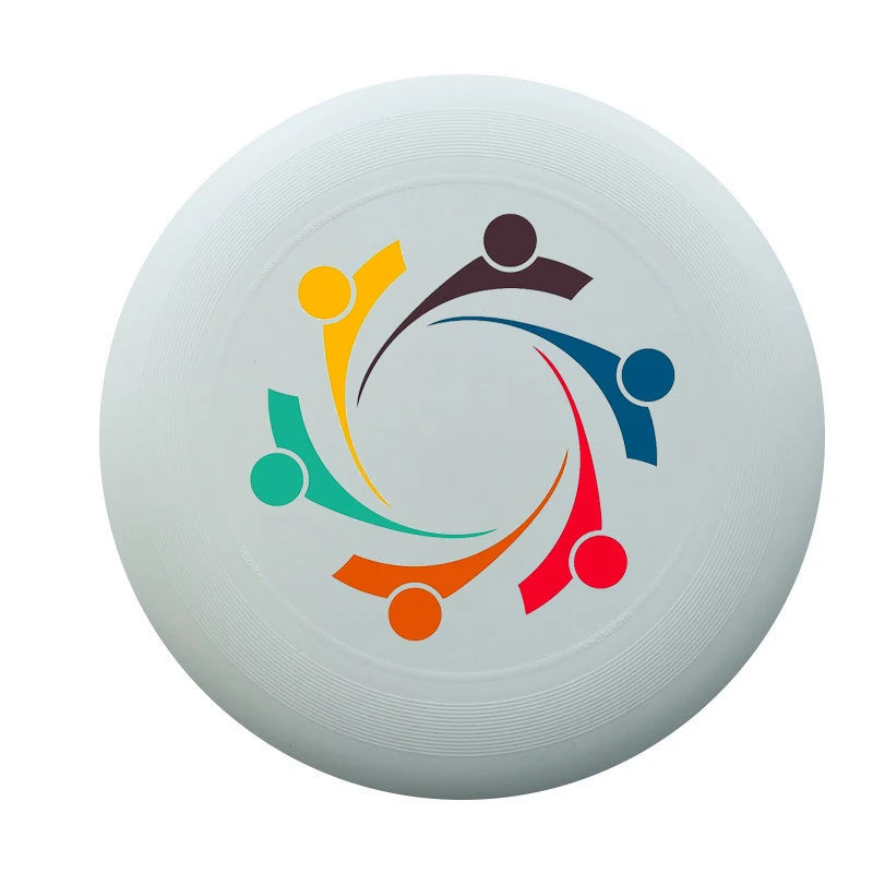 sport ultimate frisbee silhouettes multicolores