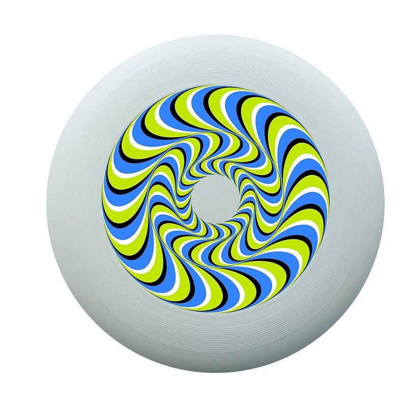 sport ultimate frisbee spirale jaune verte