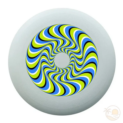 sport ultimate frisbee spirale jaune verte