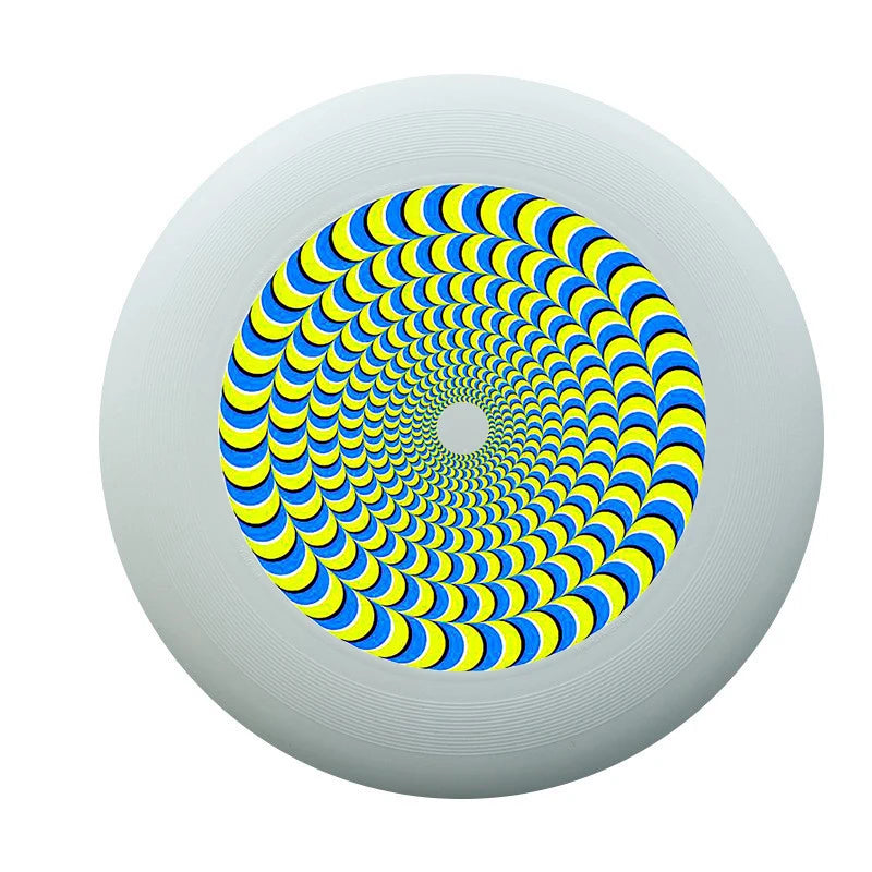sport ultimate frisbee spirales jaunes bleues
