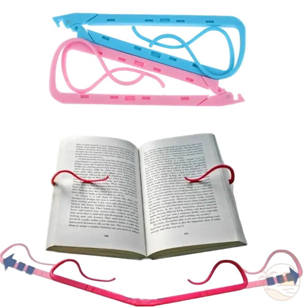 supports de lecture bleu rose livre