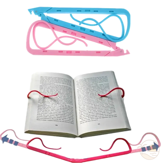 supports de lecture bleu rose livre
