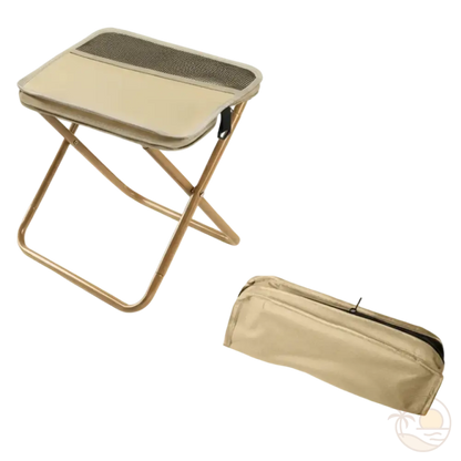 tabouret de plage beige ouvert range