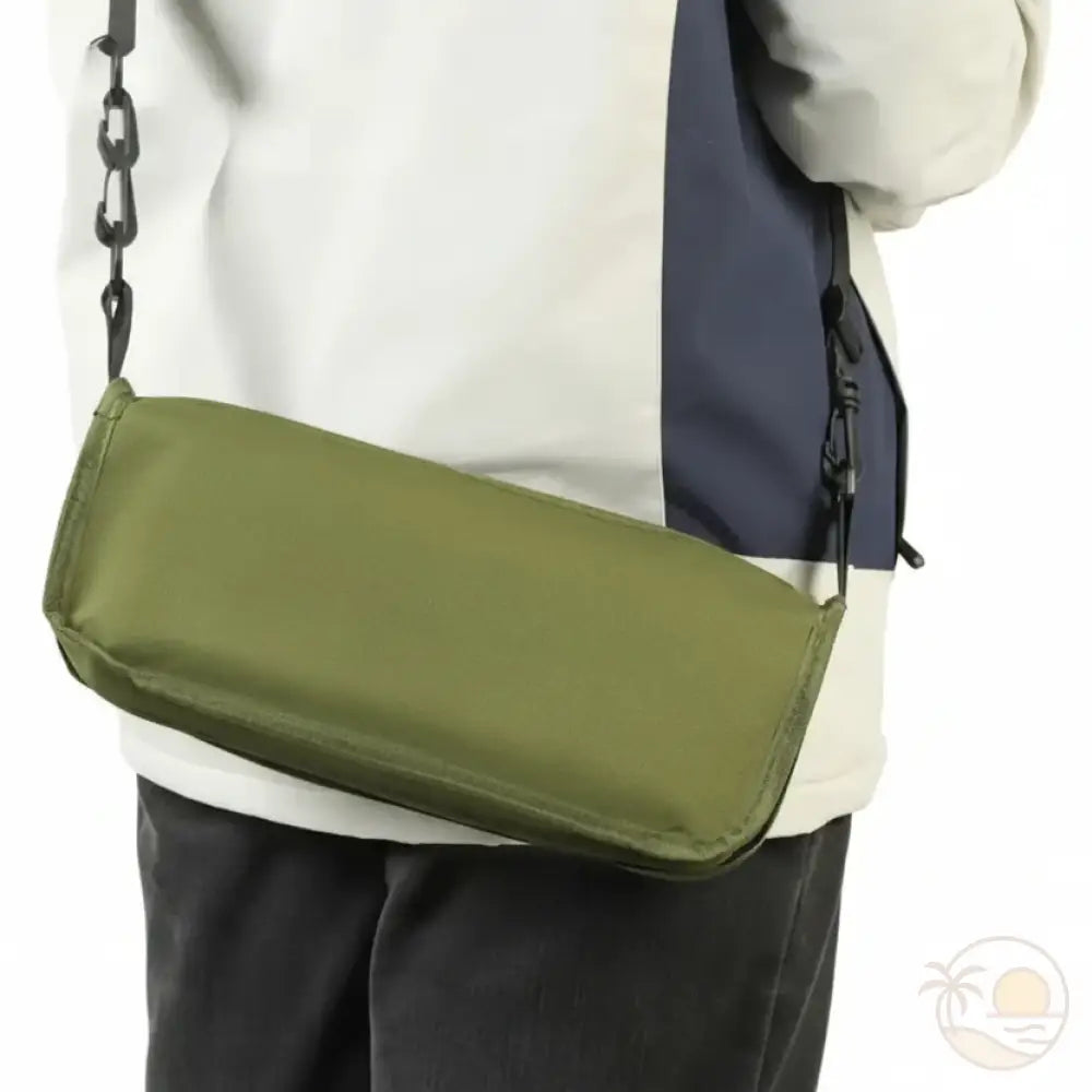 tabouret de plage range housse vert