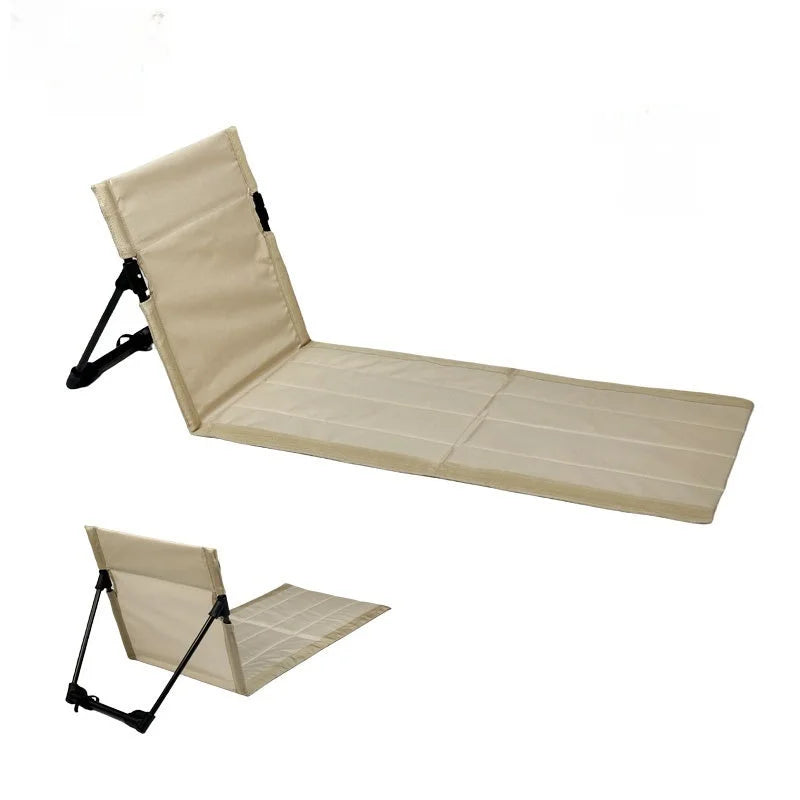 tapis de plage avec dossier blanc