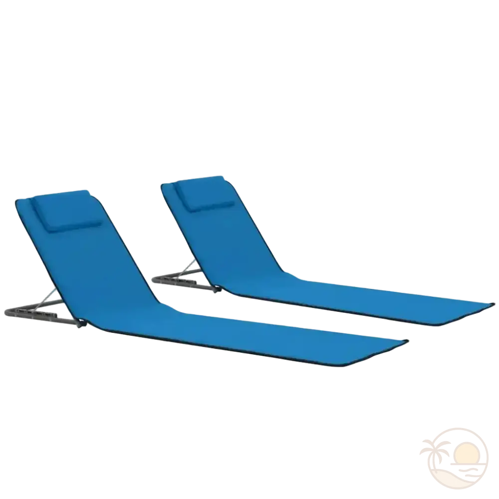 tapis de plage avec dossier inclinable