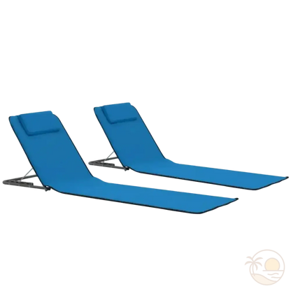 tapis de plage avec dossier inclinable