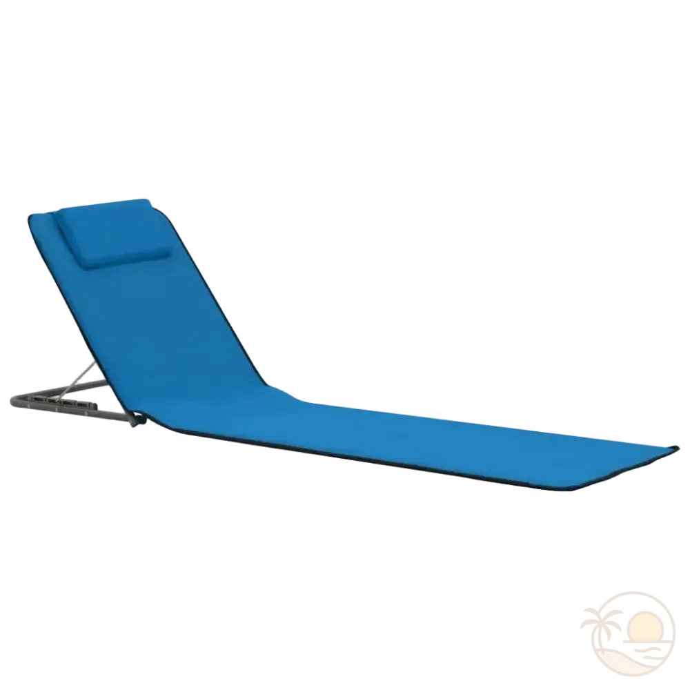 tapis de plage avec dossier inclinable profil