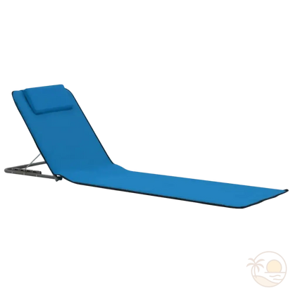 tapis de plage avec dossier inclinable profil