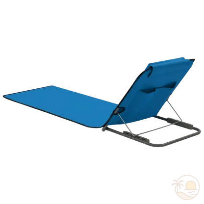 tapis de plage avec dossier inclinable reglages