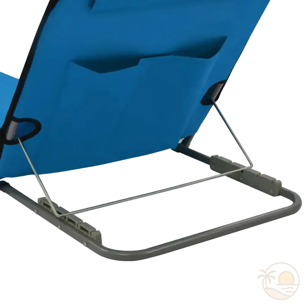 tapis de plage avec dossier inclinable reglages zoom