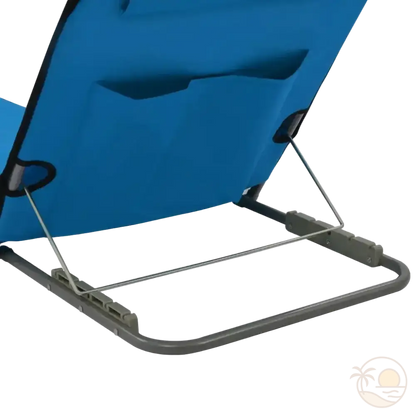 tapis de plage avec dossier inclinable reglages zoom