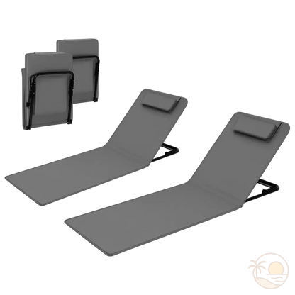 tapis de plage dossier ouverts fermes