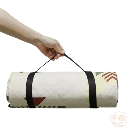 tapis de plage epais enroule main
