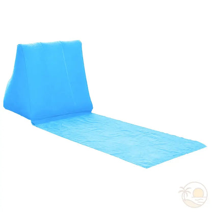 tapis de plage matelasse bleu