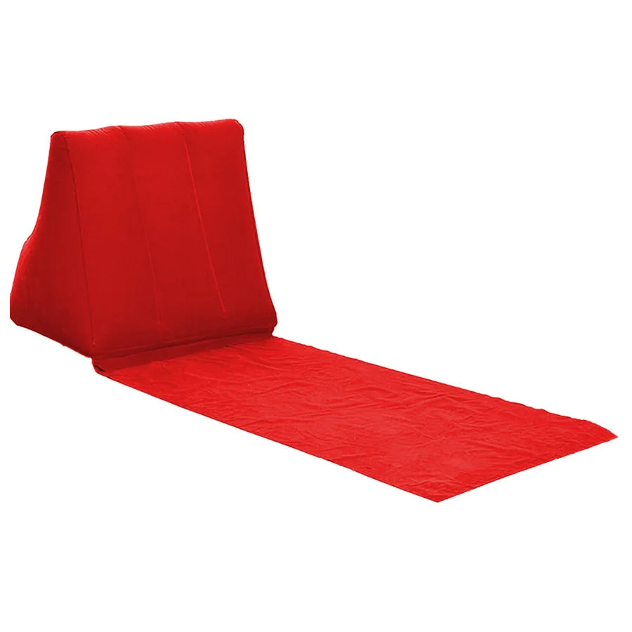 tapis de plage matelasse rouge