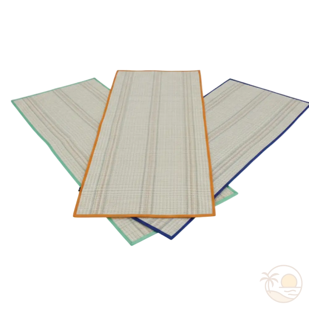 tapis de plage paille trois