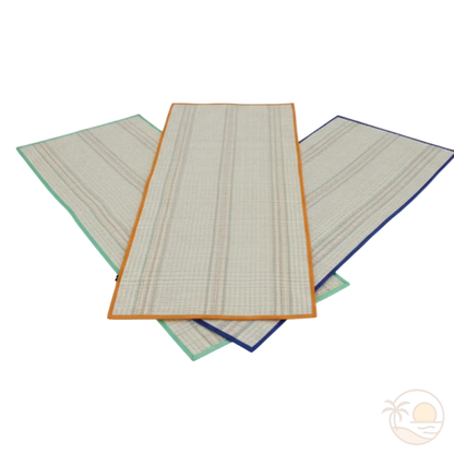 tapis de plage paille trois