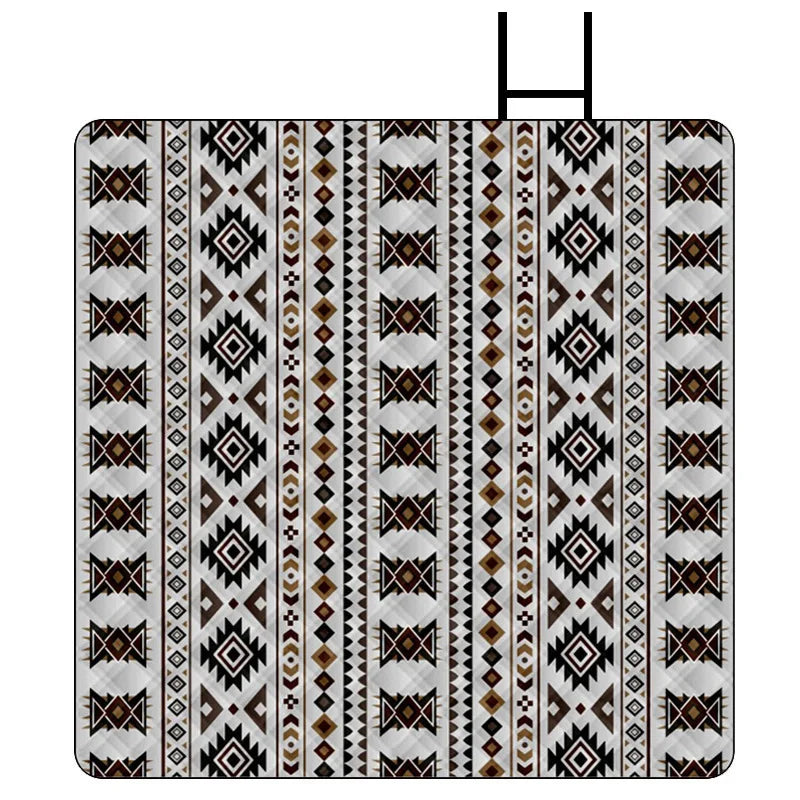tapis de plage pliable scandinave gris