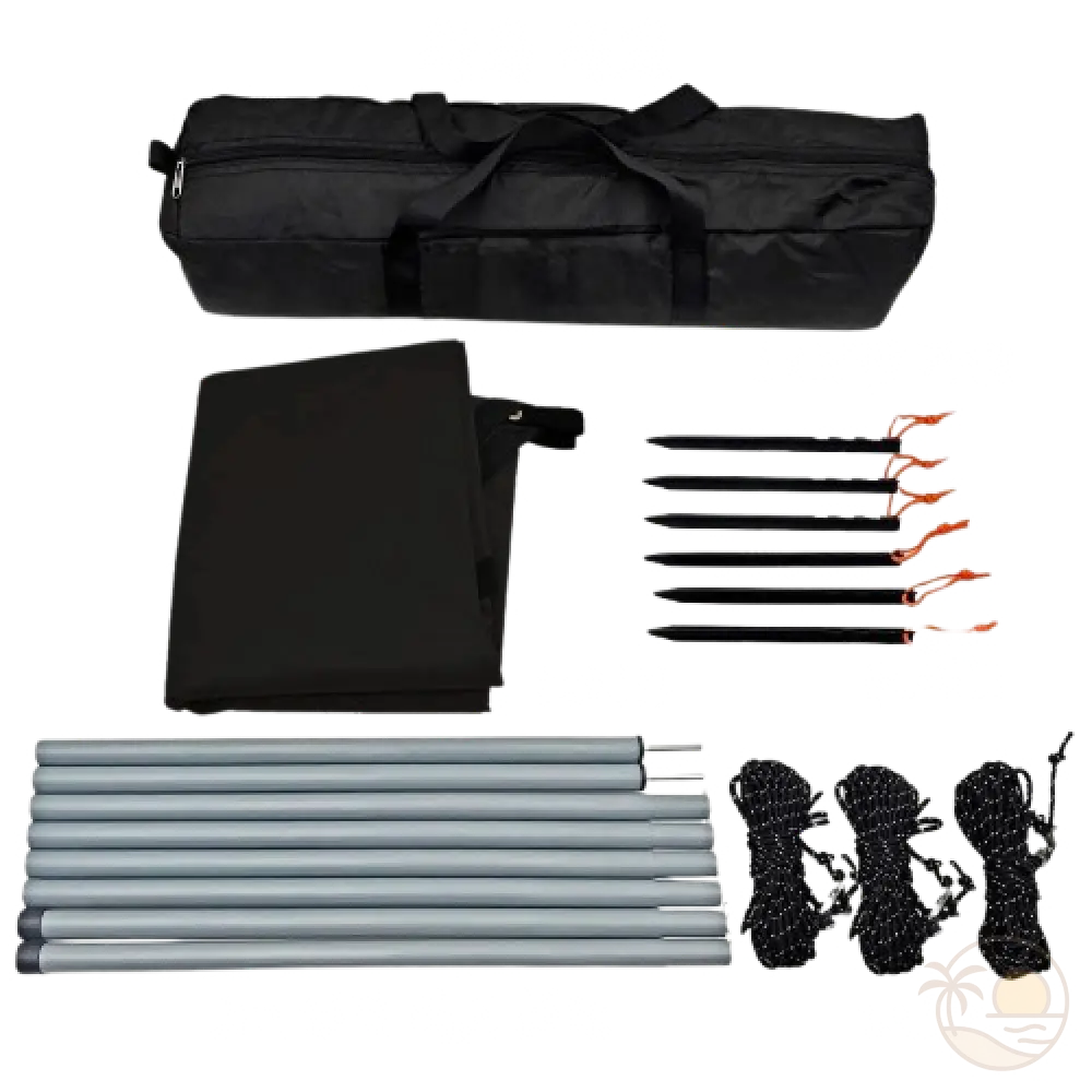 tarp tente de plage noir