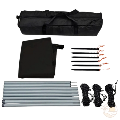 tarp tente de plage noir