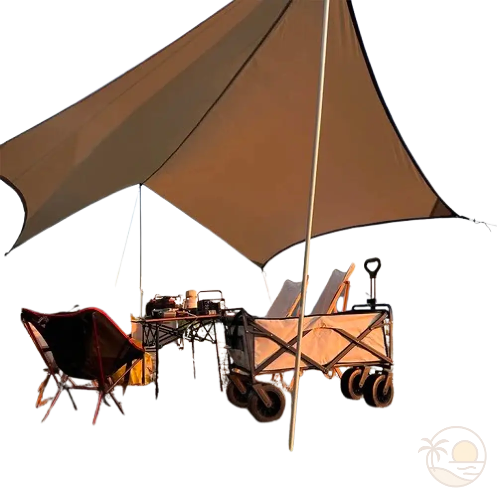 tarp tente de plage profil