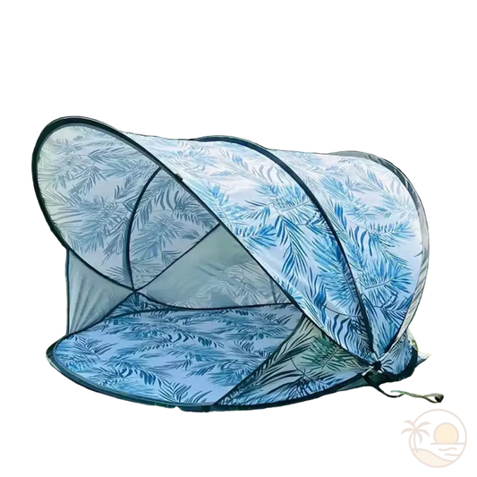 tente anti uv de plage motif feuilles