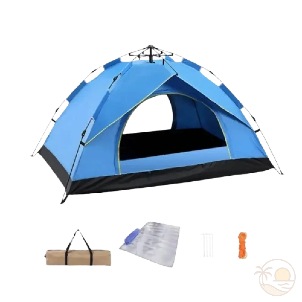 tente de plage anti UV equipements bleue