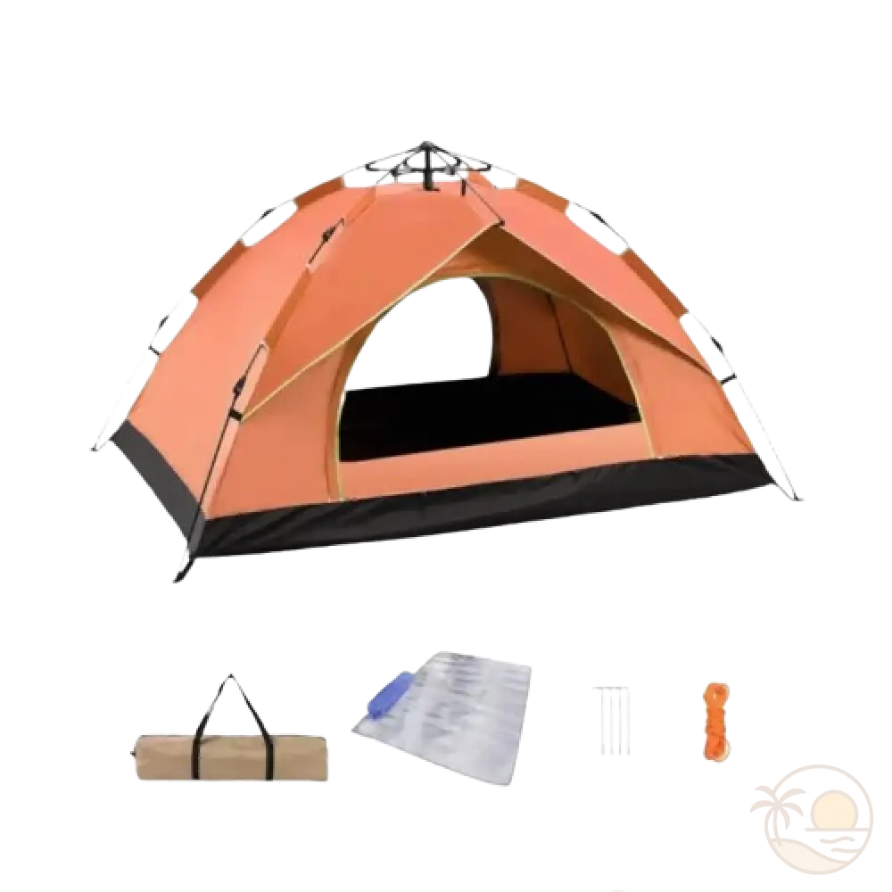 tente de plage anti UV equipements orange