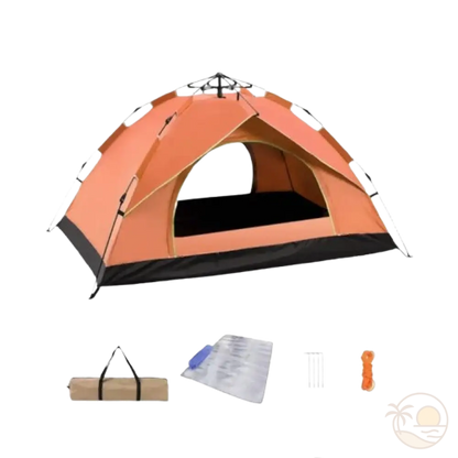 tente de plage anti UV equipements orange