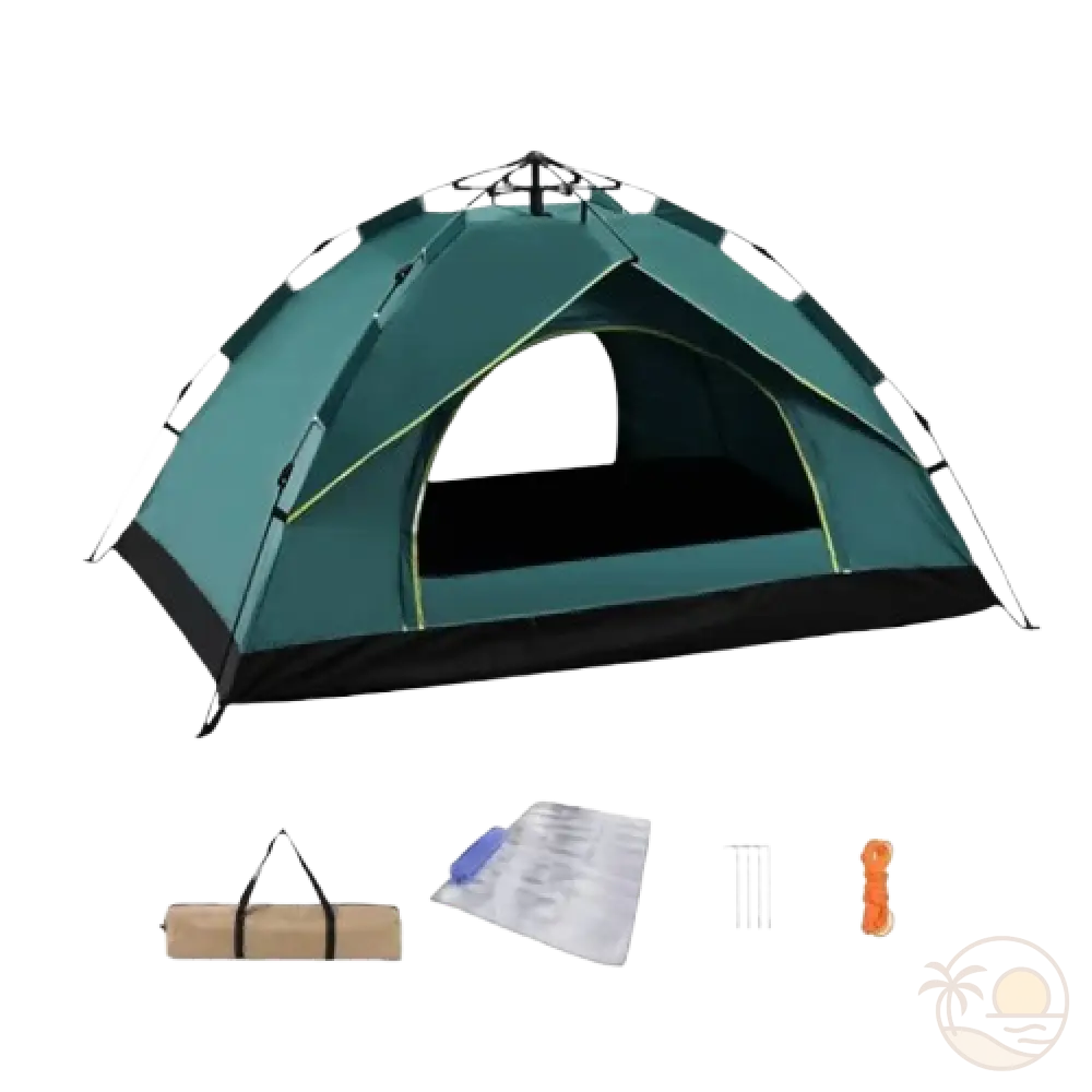 tente de plage anti UV equipements verte