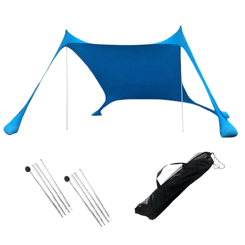 tente de plage bleue 160