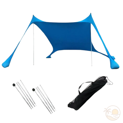 tente de plage bleue 160