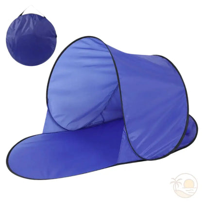 tente de plage pliable bleue