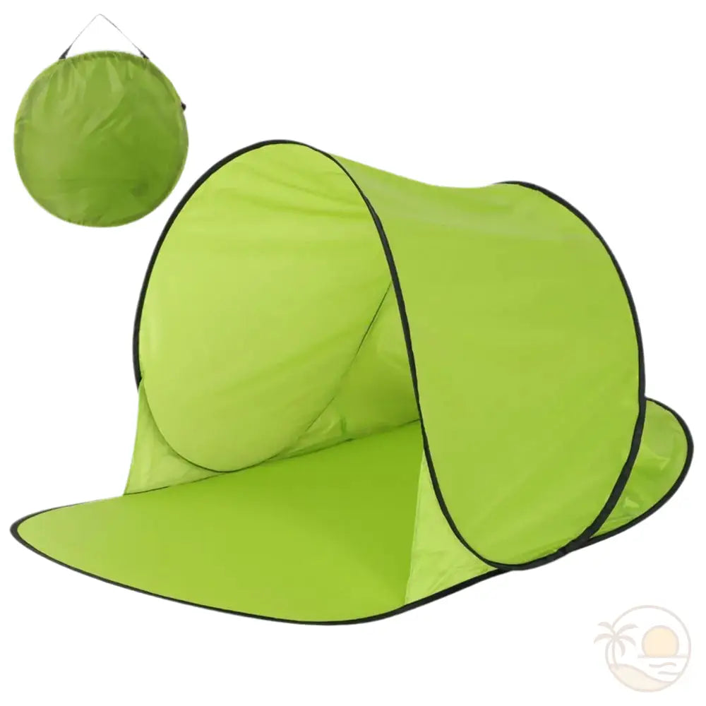 tente de plage pliable verte