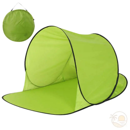 tente de plage pliable verte