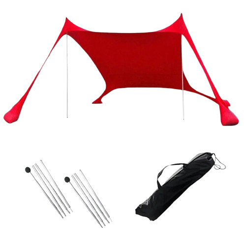 tente de plage rouge 160