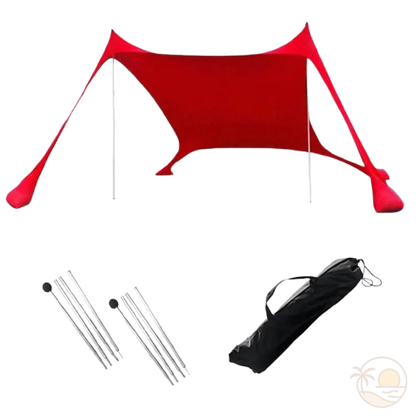 tente de plage rouge 160