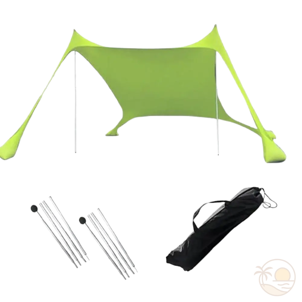 tente de plage verte 160