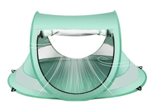 tente pour bebe verte aeration