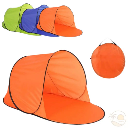 tentes de plage pliables orange bleue verte