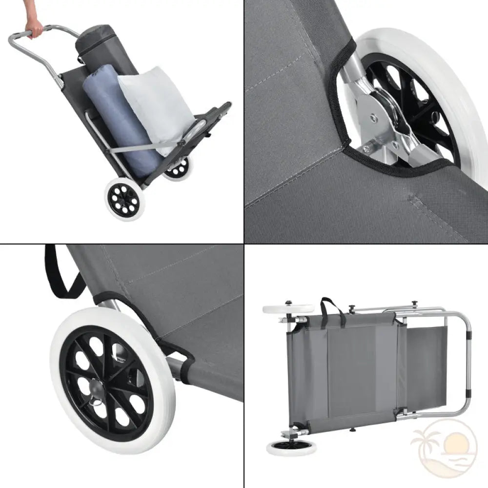 transat de plage a roulettes positions