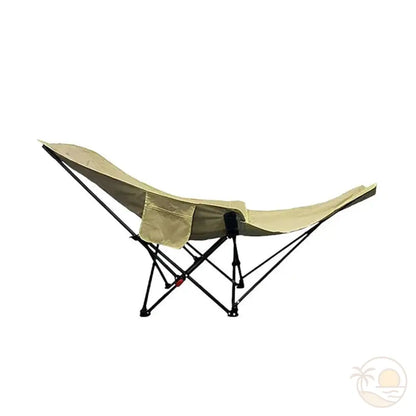 transat de plage pliable beige