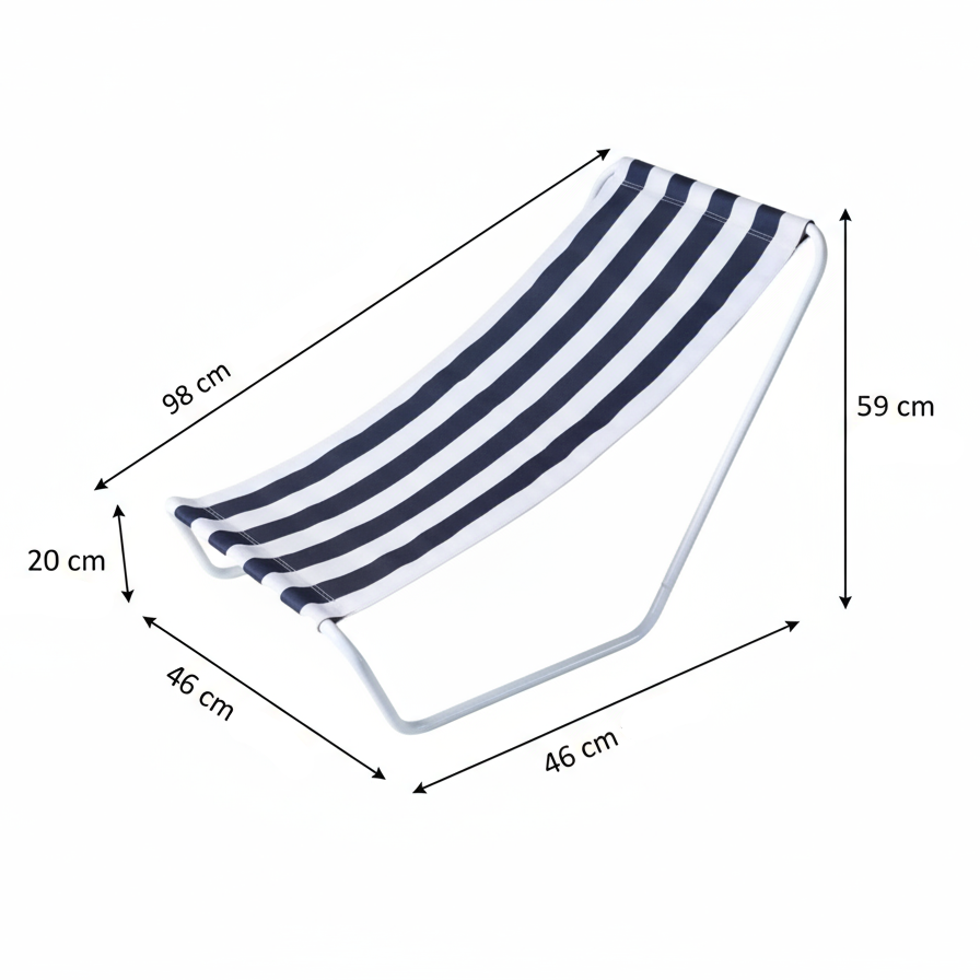 transat de plage ultra leger dimensions